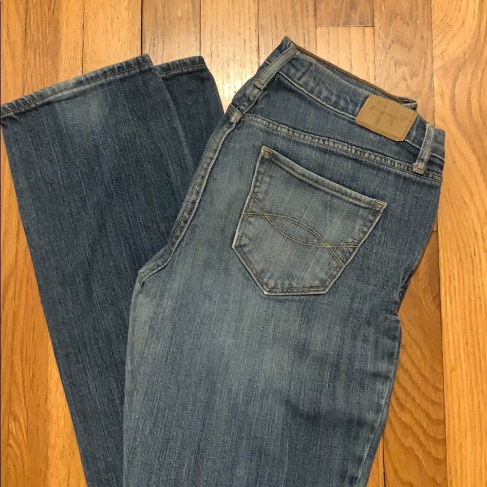 Abercrombie & Fitch Women's Bootcut Jeans - Blue Denim